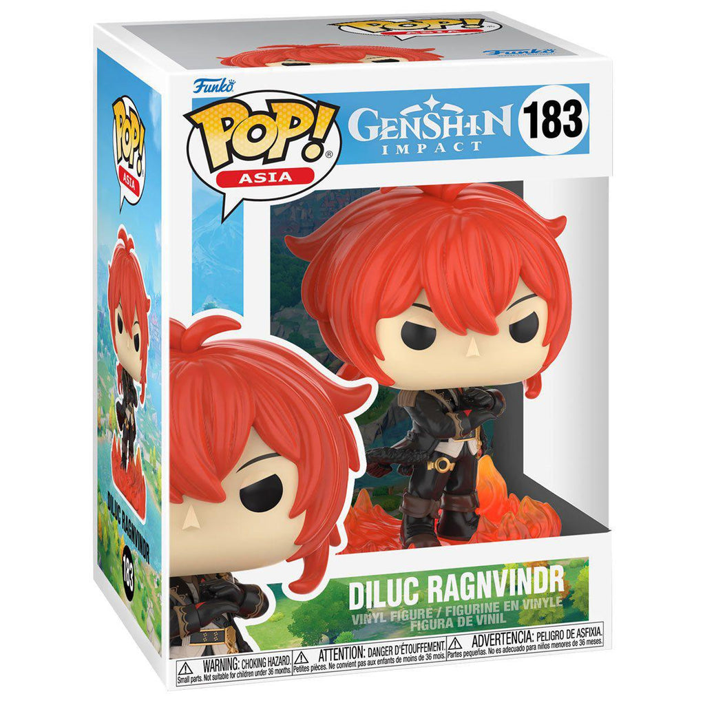 Pop Genshin Impact Diluc Ragnvindr Vinyl Figure #183