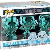Pop Haunted Mansion Phineas, Ezra, Gus Metallic Chrome Vinyl Figure 3-Pack Target Exclusive