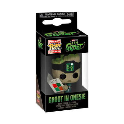 Pocket Pop Marvel I Am Groot Groot in Onesie Key Chain