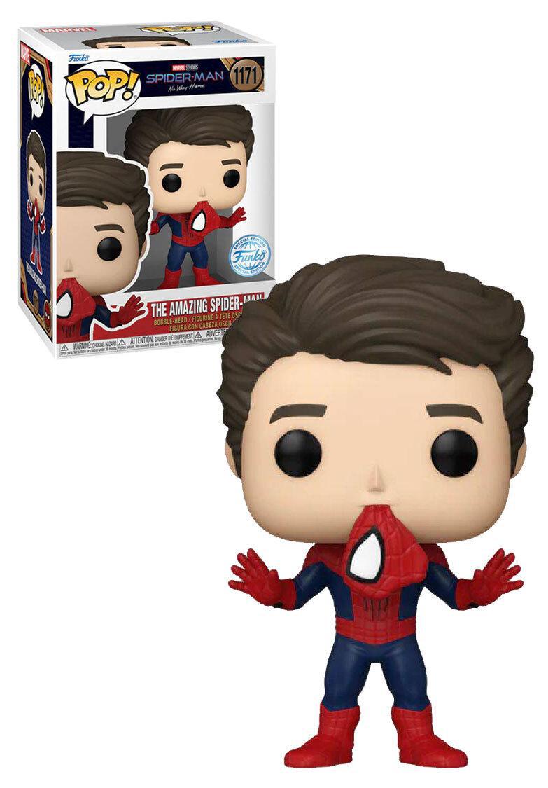 Pop Marvel Spider-Man No Way Home Amazing Spider-Man Unmasked Vinyl Figure Special Edition #1171