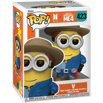 Pop BTS x Despicable Me 4 Minion V Vinyl Figure #423