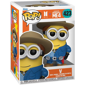 Pop BTS x Despicable Me 4 Minion V Vinyl Figure #423