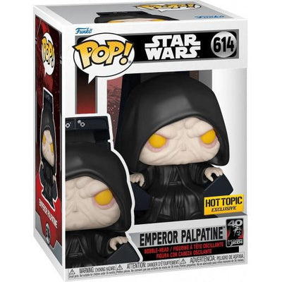 Pop Star Wars Episode VI Return of the Jedi Emperor Palpatine Spectating 40th Anniversary Vinyl Figure Hot Topic Exclusive #614