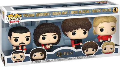 Pop Queen Freddie Mercury, Brian May, John Deacon, Roger Taylor (Radio Gaga) Vinyl Figure 4-Pack