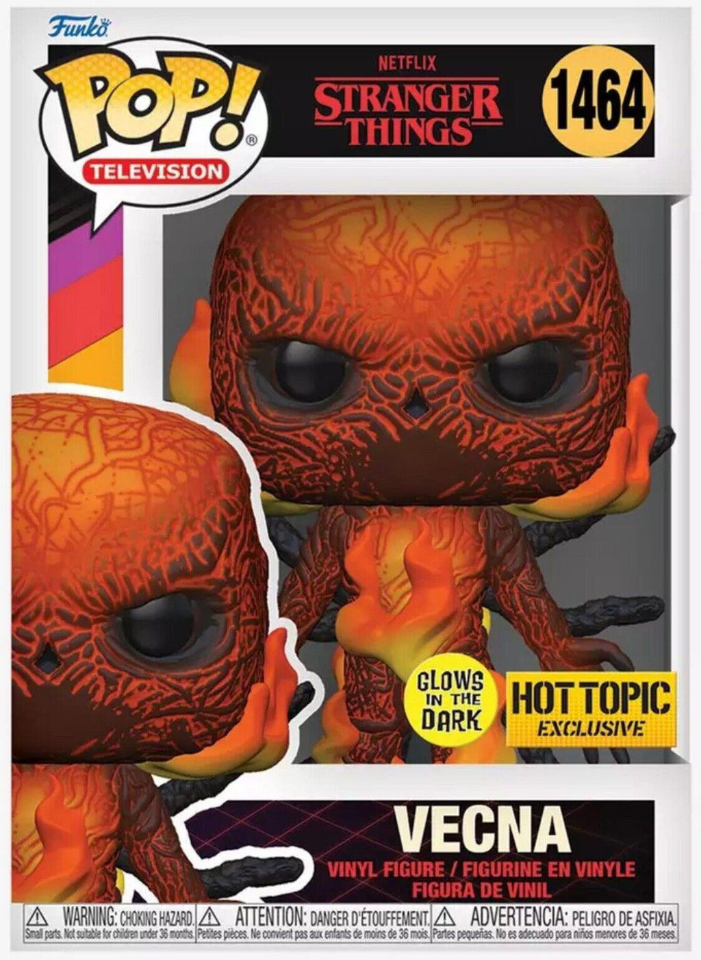 Pop Stranger Things Vecna GITD Vinyl Figure Hot Topic Exclusive #1464