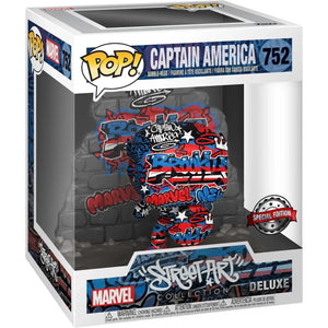 Pop Street Art Deluxe Marvel Captain America Vinyl Figure Special Edition #752