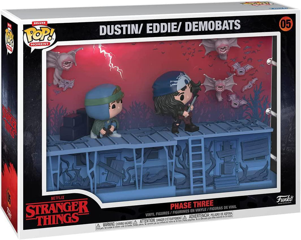 Pop Moments Stranger Things Phase Three, Dustin, Eddie, Demobats Vinyl Figure #05