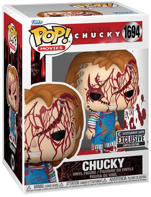 Pop Chucky Bride of Chucky Chucky Bloody Vinyl Figure EE Exclusive #1694