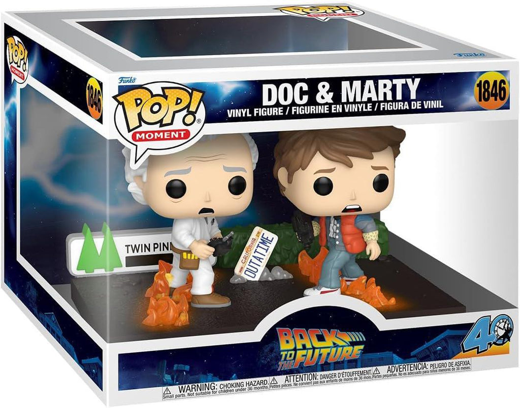Pop Moment Back to the Future Doc & Marty Vinyl Figure #1846