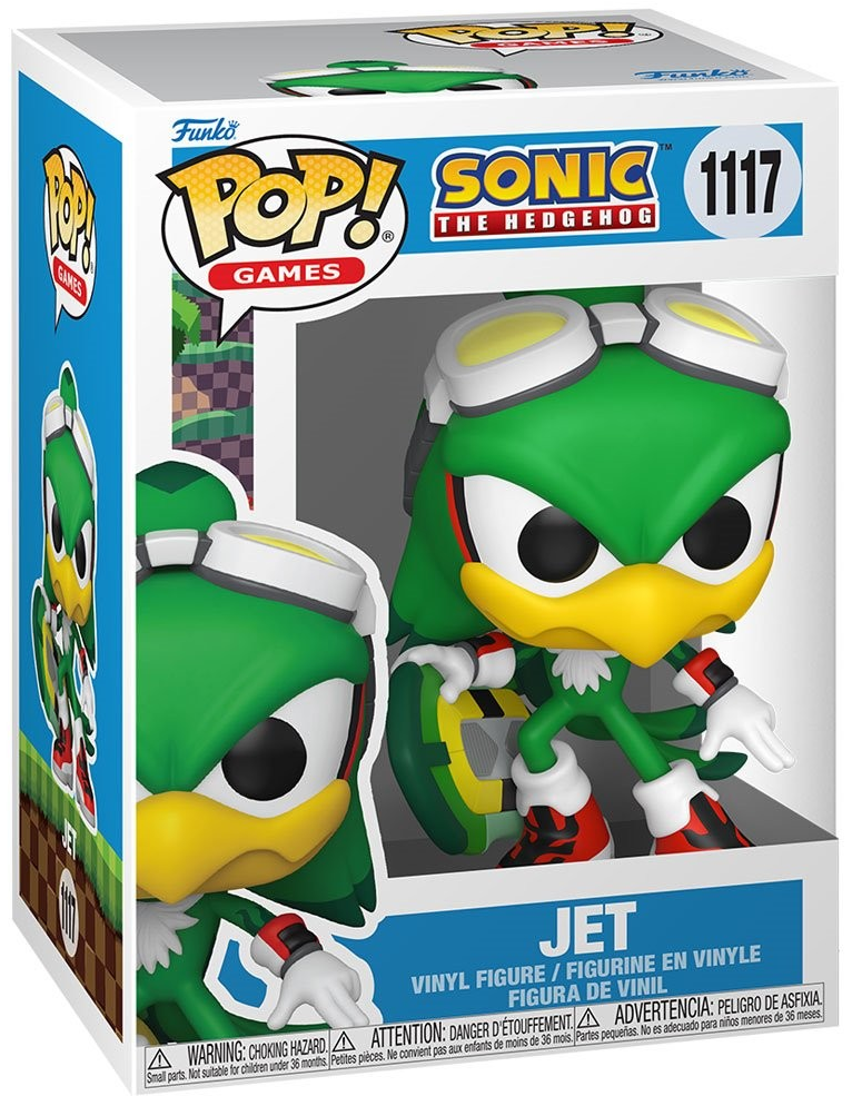 Pop Sonic the Hedgehog Jet the Hawk with Board Vinyl Figure #1117