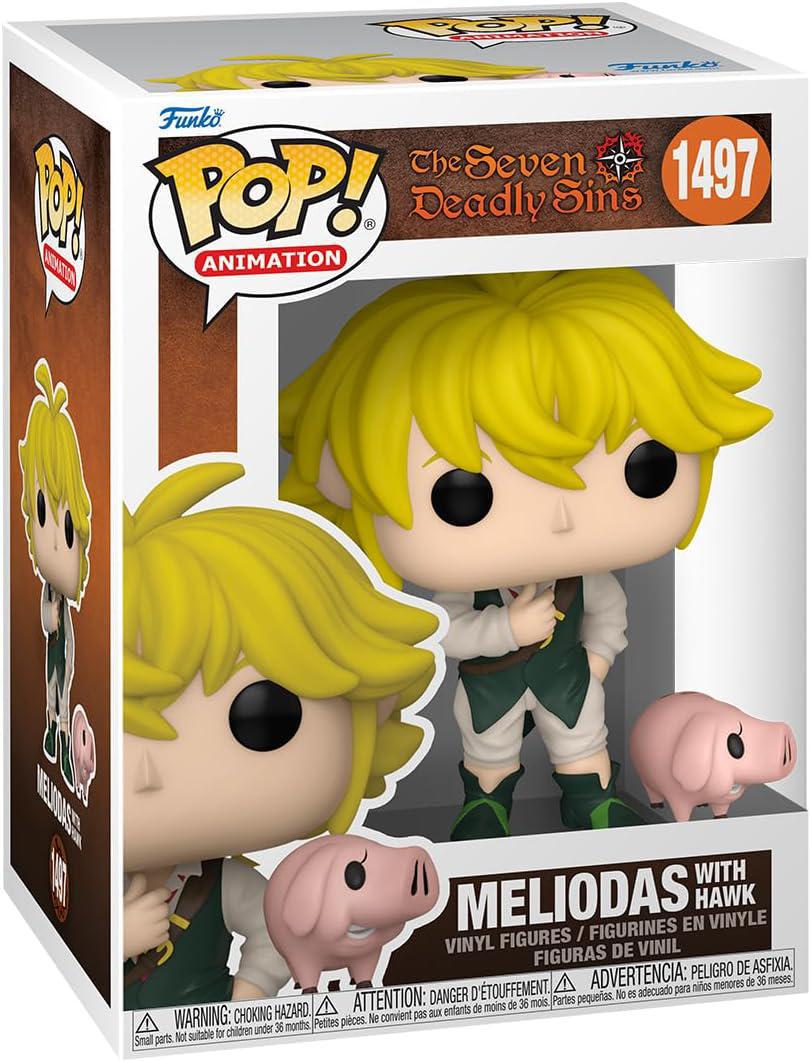 Pop Seven Deadly Sins Meliodas with Hawk Vinyl Figure #1497