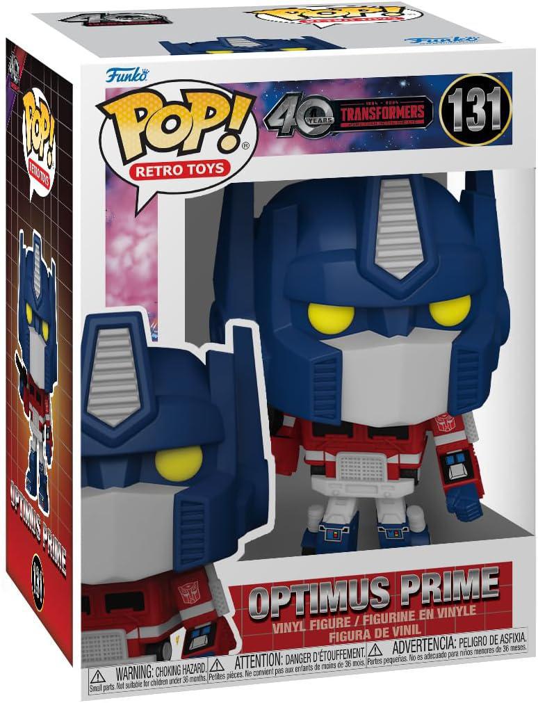 Pop Transformers Generation 1-40th Anniversary Optimus Prime Vinyl Figure #131