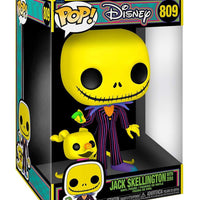 Pop Black Light NBX Jack Skellington with Zero 10" Vinyl Figure #809