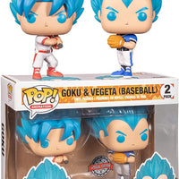 Pop Dragon Ball Super Goku & Vegeta Baseball Vinyl Figure 2-Pack BoxLunch Exclusive
