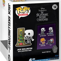 Pop Deluxe NBX 30th Anniversary Jack Skellington with Christmas Door Viny Figure #1360