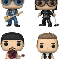 Pop U2 Zoo TV Adam/Bono/The Edge/Larry Vinyl Figure 4pk