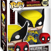 Pop Marvel Deadpool & Wolverine Wolverine with Babypool Vinyl Figure #1403