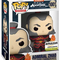 Pop Avatar the Last Airbender Admiral Zhao with GITD Fireball Vinyl Figure Amazon Exclusive #1001