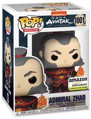 Pop Avatar the Last Airbender Admiral Zhao with GITD Fireball Vinyl Figure Amazon Exclusive #1001