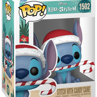 Pop Disney Lilo & Stitch Stitch with Candy Cane Vinyl Figure #1502