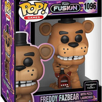 Pop Fusion Five Nights at Freddy's Freddy Fazbear with Pizza Launcher Vinyl Figure #1096