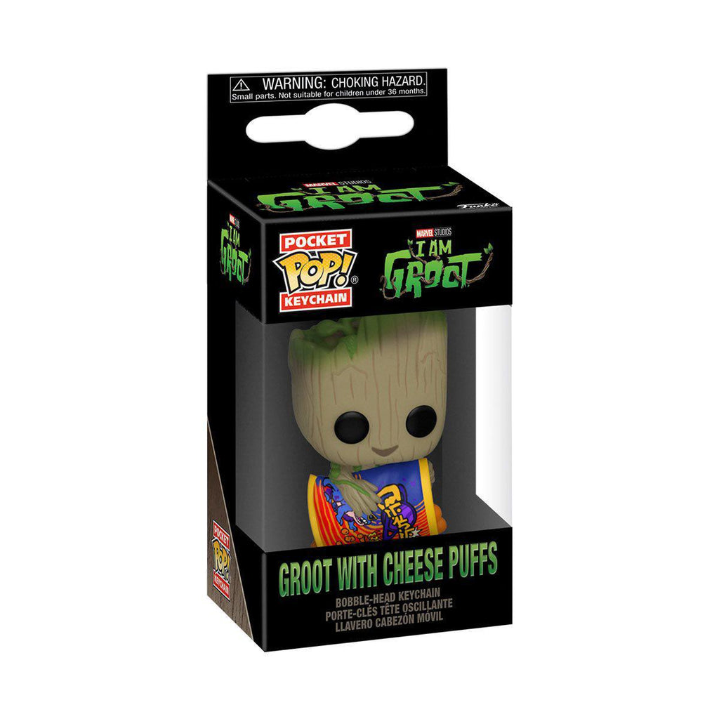 Pocket Pop Marvel I Am Groot Groot with Cheese Puffs Key Chain