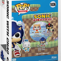 Pop Sonic the Hedgehog Sonic with Hero Chao Vinyl Figure #1036