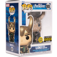 Pop Marvel Avengers Loki with Scepter Glow in the Dark Vinyl Figure EE Exclusive #985