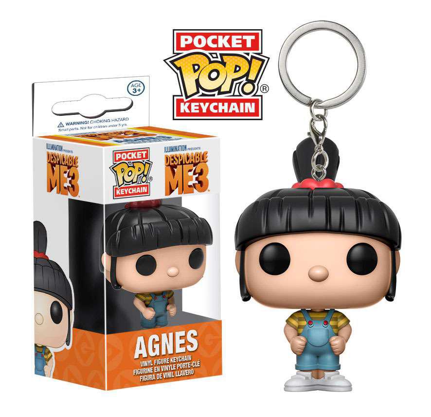 Pocket Pop Despicable Me 3 Agnes Vinyl Key Chain