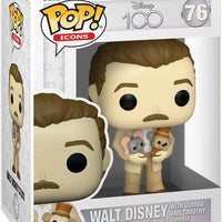Pop Disney 100 Walt Disney with Dumbo and Timothy Vinyl Figure #76