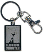 Black Rock Shooter Black Rock Metal Rectangle Key Chain