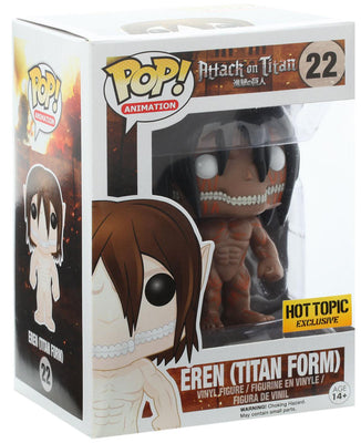Pop Attack on Titan Eren (Titan Form) Vinyl Figure Hot Topic Exclusive #22
