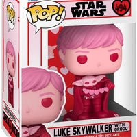 Pop Star Wars Valentines Luke Skywalker & Grogu Vinyl Figure #494