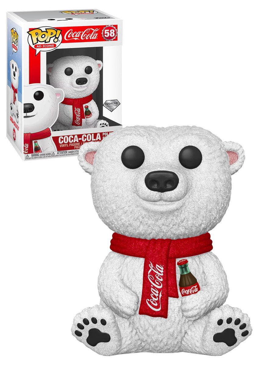 Pop Coca-Cola Coca-Cola Polar Bear Diamond Glitter Vinyl Figure Special Edition