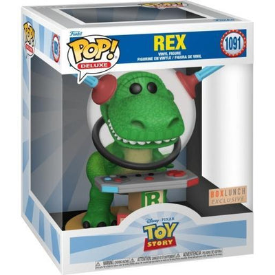 Pop Toy Story Rex Deluxe Vinyl Figure BoxLunch Exclusive #1091