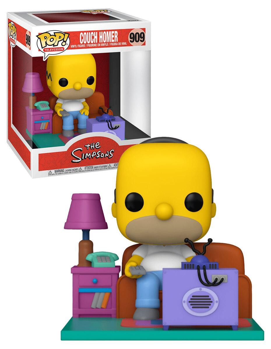 Pop Simpsons Homer Watching TV Deluxe Vinyl Figure #909