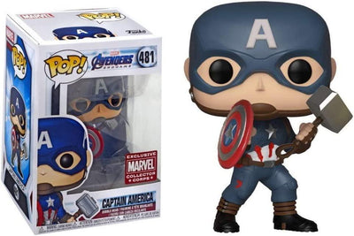 Pop Marvel Avengers Endgame Captain America Vinyl Figure Marvel Collector Corps