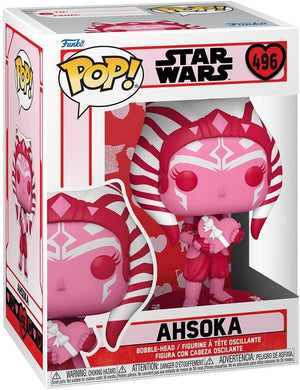 Pop Star Wars Valentines Ahsoka Vinyl Figure #496