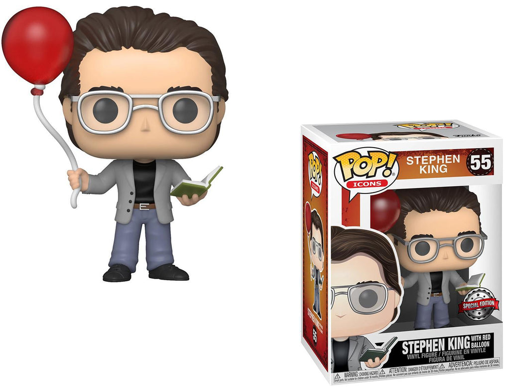 Pop Stephen King Stephen King w/ Red Balloon Vinyl Figure Special Edition