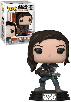 Pop Star Wars Mandalorian Cara Dune with Gun Vinyl Figure Special Edition