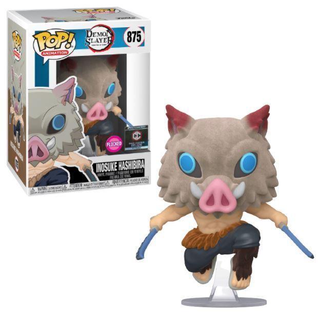 Pop Demon Slayer Inosuke Hashibira Flocked Vinyl Figure Chalice Exclusive #875