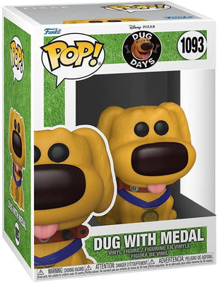 Pop Dug Days Dug with Medal Vinyl Figure #1093