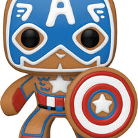 Pop Marvel Holiday Gingerbread Captain America Vinyl Figure