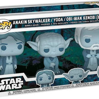 Pop Star Wars Endor Ghost Anakin Skywalker / Yoda / Obi-Wan Endor Glow in the Dark Vinyl Figure 3-Pack