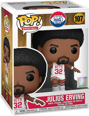 Pop NBA New York Nets Julius Erving Home Jersey Vinyl Figure #107