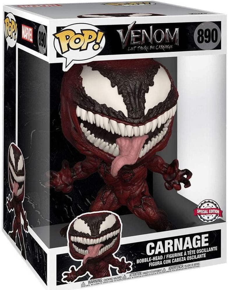 Pop Venom 2 Carnage 10'' Jumbo Vinyl Figure Walmart Exclusive #890