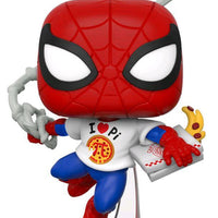 Pop Marvel Eat the Universe Spider-Man with Pizza Vinyl Figure BoxLunch Exclusive