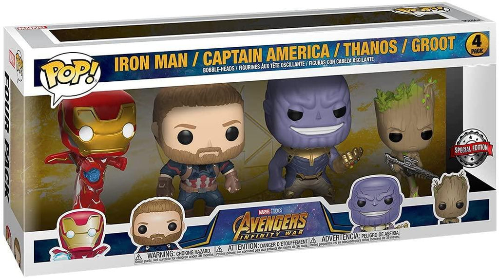 Pop Marvel Avengers Infinity War Classic Vinyl Figure Special Edition 4PK