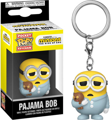 Pocket Pop Minions Rise of Gru Pajama Bob Vinyl Figure Key Chain