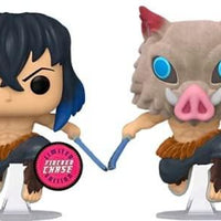 Pop Demon Slayer Inosuke Hashibira Flocked Vinyl Figure Chalice Exclusive #875